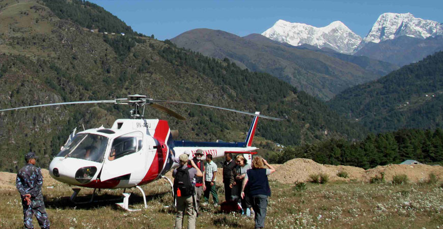 ultra luxury nepal helicopter journey